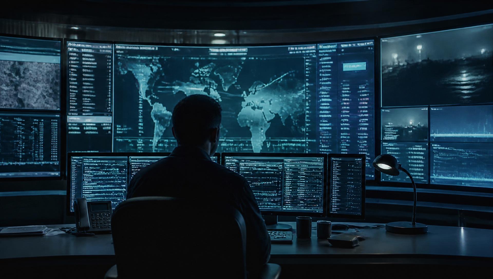 Operational team reviewing a shared information environment